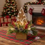 Choinka z reniferem brąz