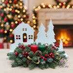 Domek z choinkami