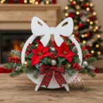 Osłonka kokardka biała