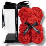 Miś z piankowych róż K-489