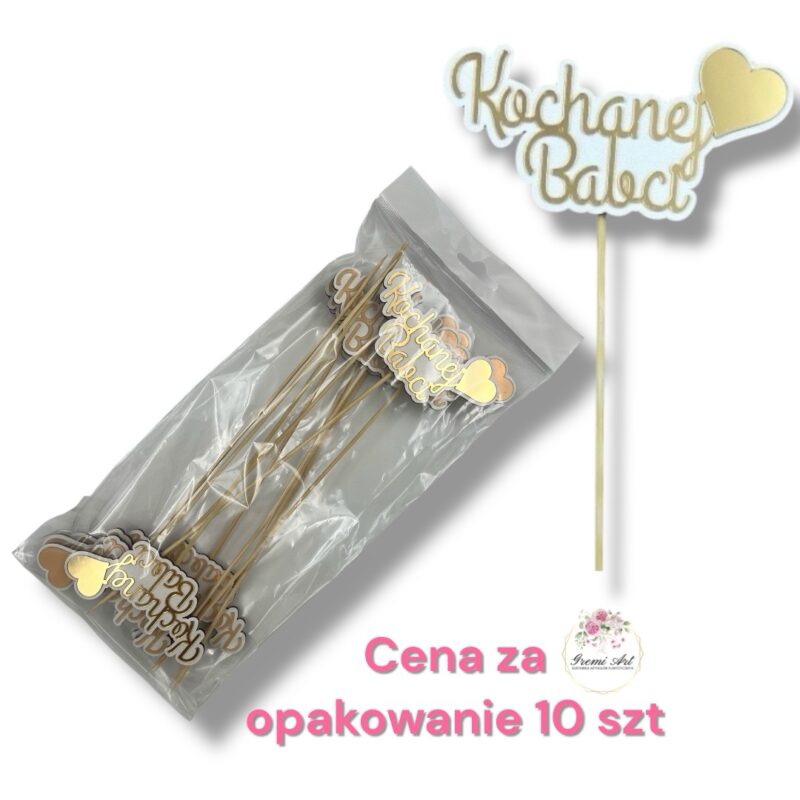 Topper złoty 10 szt. K-507