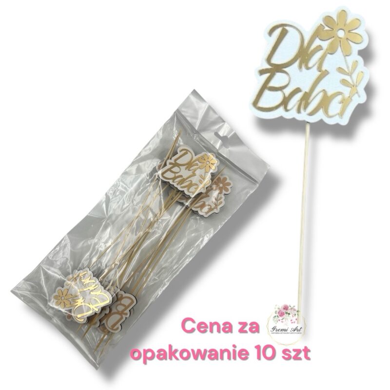 Topper złoty 10 szt. K-506