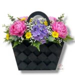 Drewniana torebka czarna K-519