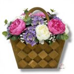 Drewniana torebka brązowa K-519