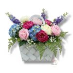 Drewniana torebka biała K-519