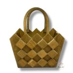 Drewniana torebka brązowa K-519