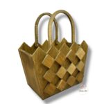 Drewniana torebka brązowa K-519