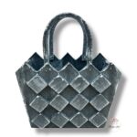 Drewniana torebka szara K-519