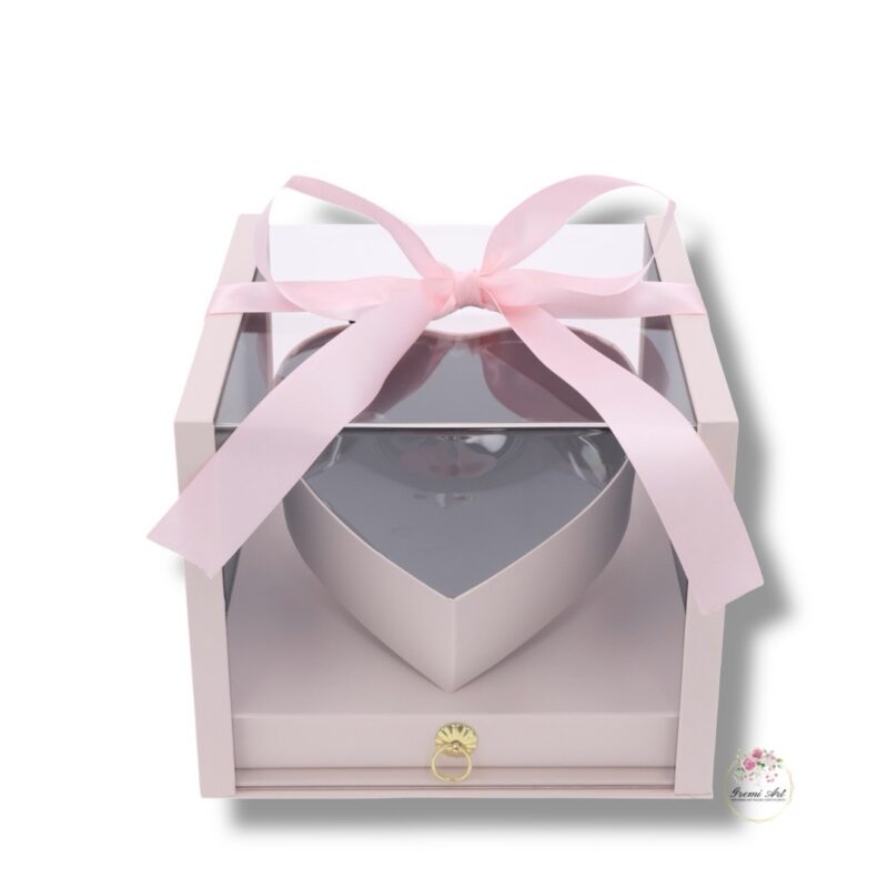 Flower box serce z szufladą K-509