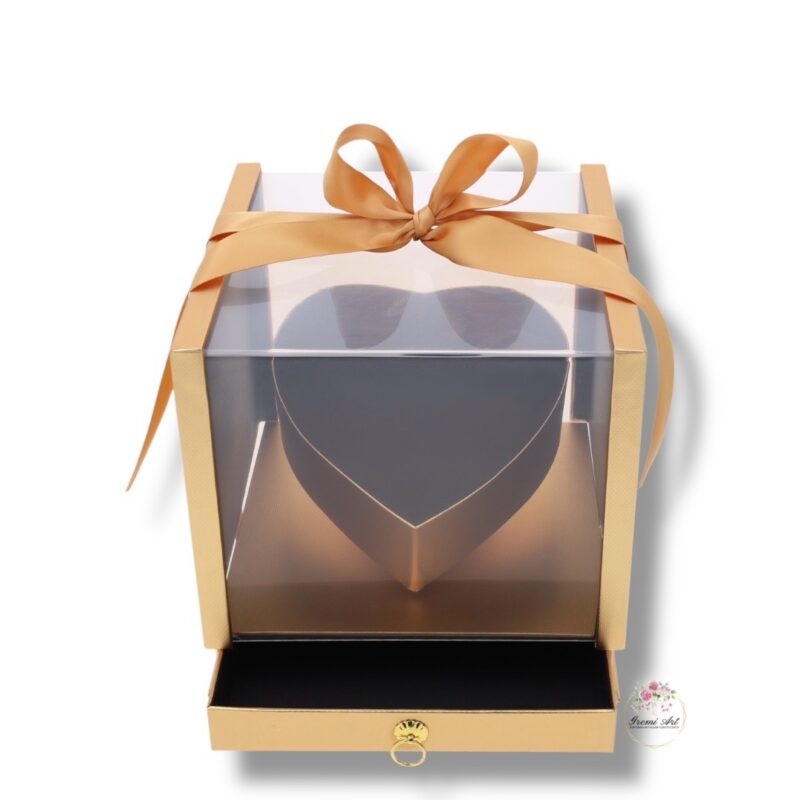 Flower box serce z szufladą K-510