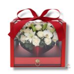 Flower box serce z szufladą K-511