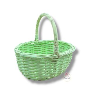 Wiklinowy koszyk zielony K-522