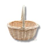 Wiklinowy koszyk różowy K-522