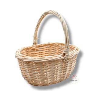 Wiklinowy koszyk różowy K-522