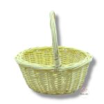 Wiklinowy koszyk żółty K-522