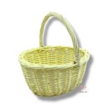 Wiklinowy koszyk żółty K-522