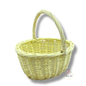 Wiklinowy koszyk żółty K-522