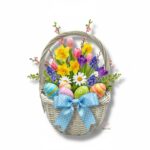 Wiklinowy koszyk biały K-543