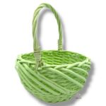 Wiklinowy koszyk zielony K-544