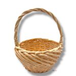 Wiklinowy koszyk różowy K-544