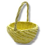 Wiklinowy koszyk żółty K-544