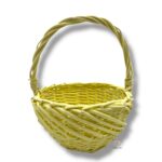 Wiklinowy koszyk żółty K-544