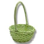 Wiklinowy koszyk zielony K-542