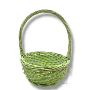 Wiklinowy koszyk zielony K-542