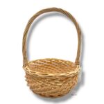 Wiklinowy koszyk różowy K-542