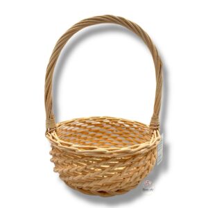 Wiklinowy koszyk różowy K-542