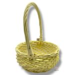 Wiklinowy koszyk żółty K-542