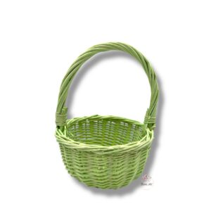 Wiklinowy koszyk zielony K-543