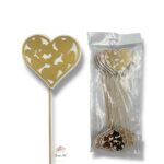 Topper złoty plexi 10 szt. K-580