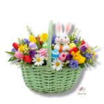 Wiklinowy koszyk zielony K-522