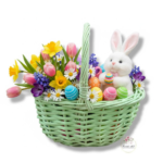 Wiklinowy koszyk zielony K-522