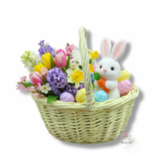 Wiklinowy koszyk żółty K-522