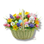 Wiklinowy koszyk żółty K-522