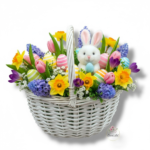 Wiklinowy koszyk biały K-522