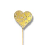 Topper złoty plexi 10 szt. K-580