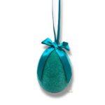 Jajko flokowane XXL zielone K-635