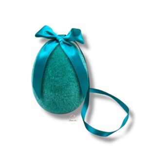 Jajko flokowane XXL zielone K-635