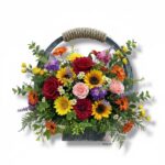 Kosz sznurek szary duży K-324