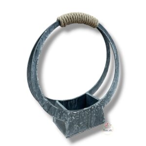 Kosz sznurek szary duży K-324