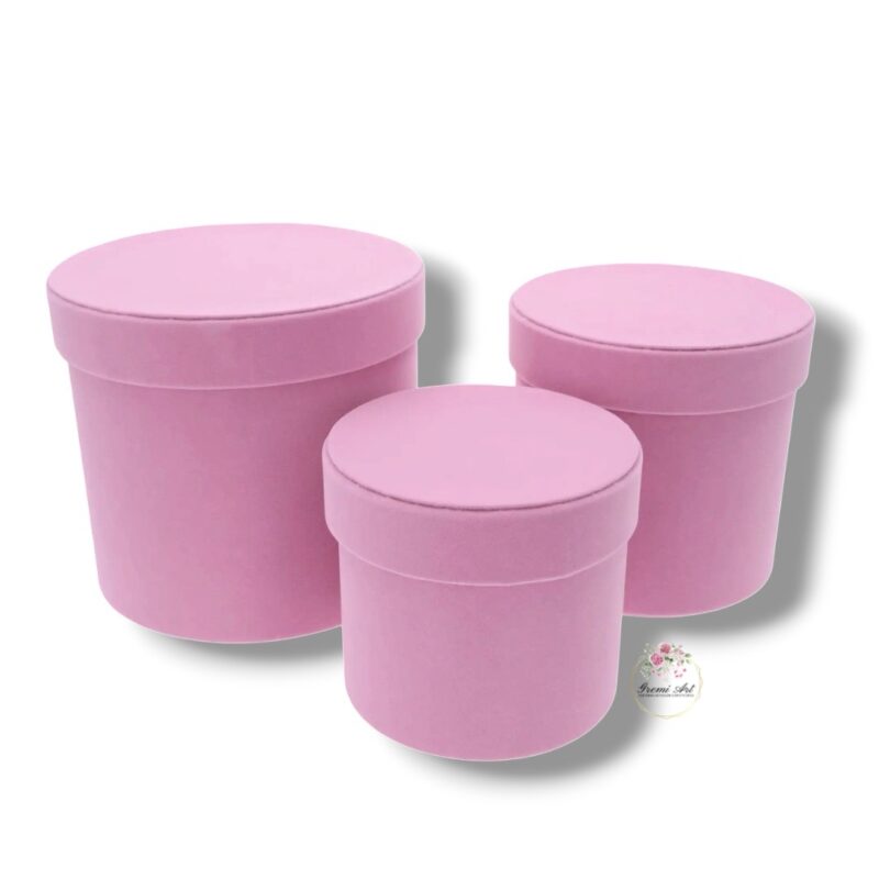 Flower box welur 3 szt K-708